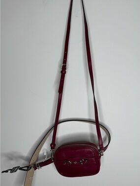 Steve Madden Crossbody Belt Purple Bag Festival Beach Vacation Faux Leather New